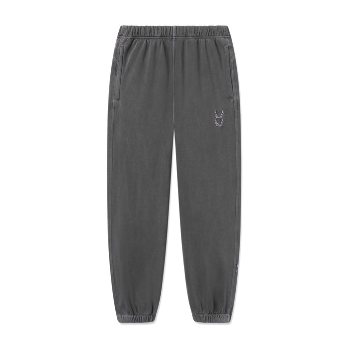 flatlay Tech Essential Sweats joggers in faded grey, front view