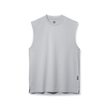 flatlay 3D-Lite® 2.0 Lycra® Relaxed Cutoff sleeveless tank in slate grey, front view