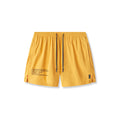 flatlay Aerotex™ 5" Training Short in amber yellow, front view