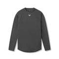 Flatlay of Laser-Vent™ Established Long Sleeve in space grey, front view