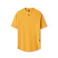 flatlay Laser-Vent™ Established Tee in amber, front view