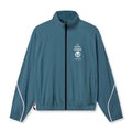 flatlay Aerotex Track Jacket in storm blue, front view