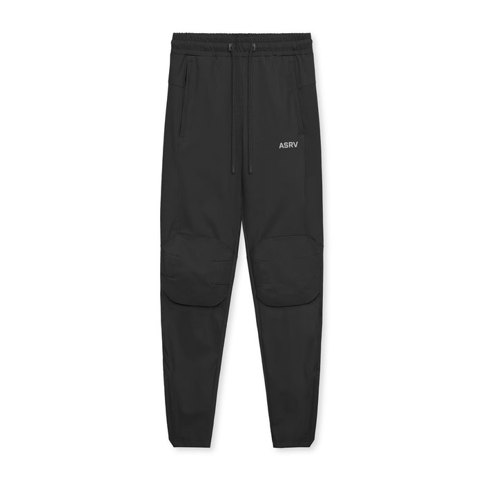 flatlay Tetra-Lite® Moto Jogger in black, front view