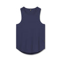 Flatlay of Laser-Vent Tank Top in navy, front view