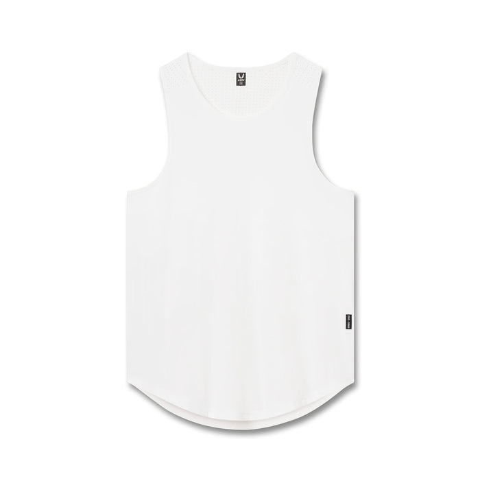 flatlay Laser-Vent™ Tank Top in white, front view