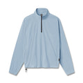 flatlay Aerotex Quarter-Zip Jacket in light sky blue, front view