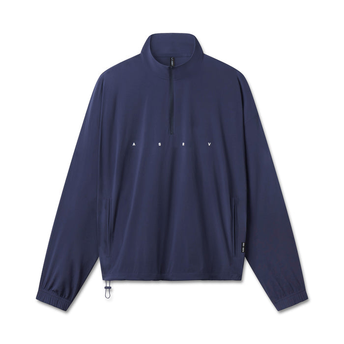 flatlay Aerotex™ Quarter-Zip Jacket in navy, front view