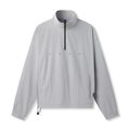 flatlay Ripstop Quarter Zip Jacket in slate grey, front view