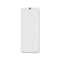 flatlay microfiber antibacterial gym towel in white, front view