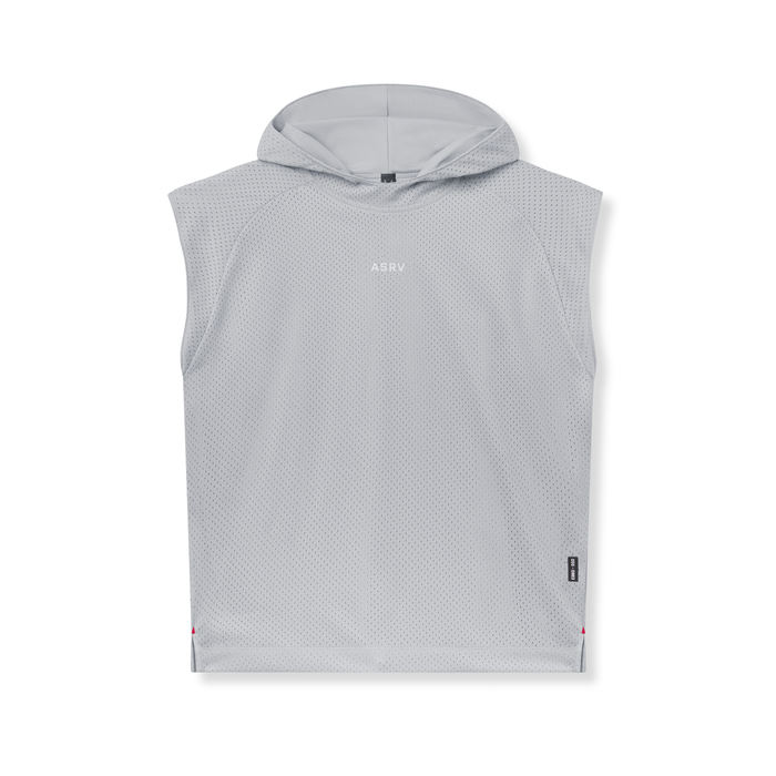 flatlay Reversible 2-in-1 Cutoff Hoodie in slate grey, front view
