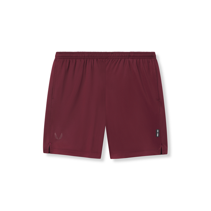 flatlay Reversible 2-in-1 Short in crimson, front view