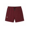 flatlay Aerotex Training Short in crimson, front view