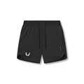 flatlay AeroSilver 7" Linerless Short in black, front view