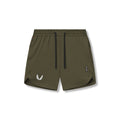 flatlay AeroSilver 7" Linerless Short in olive, front view