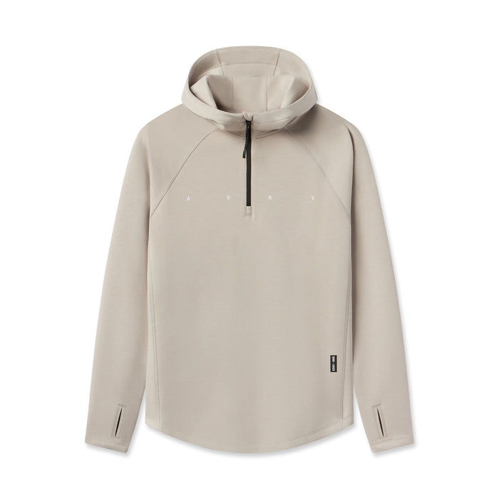 Dri-Core™ Zip Hoodie in Chai, front view on model