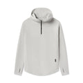 flatlay Dri-Core Zip Hoodie in light grey, front view