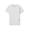 flatlay WarpFlexx-Lite Half-Sleeve Baselayer in light grey, front view