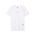 flatlay WarpFlexx-Lite half-sleeve baselayer tee in white, front view