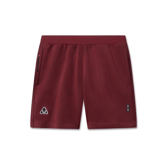 flatlay Dri-Core Training Short in crimson, front view
