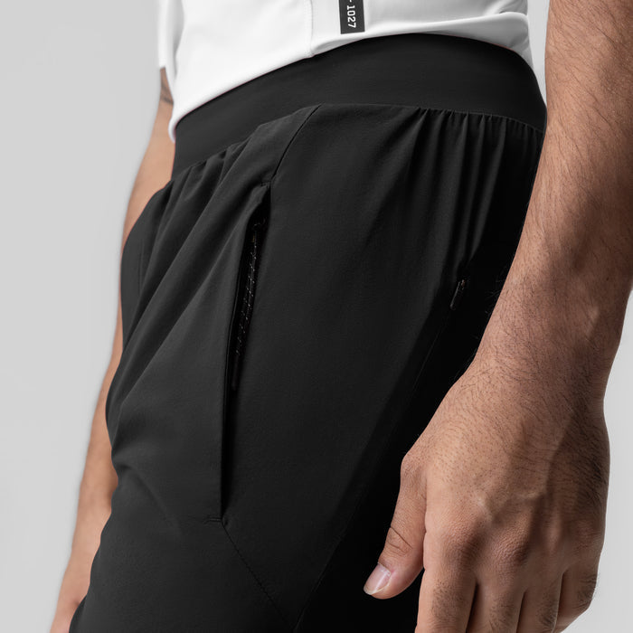 Aerotex Weather-Ready Bonded Pant in black, side view on model