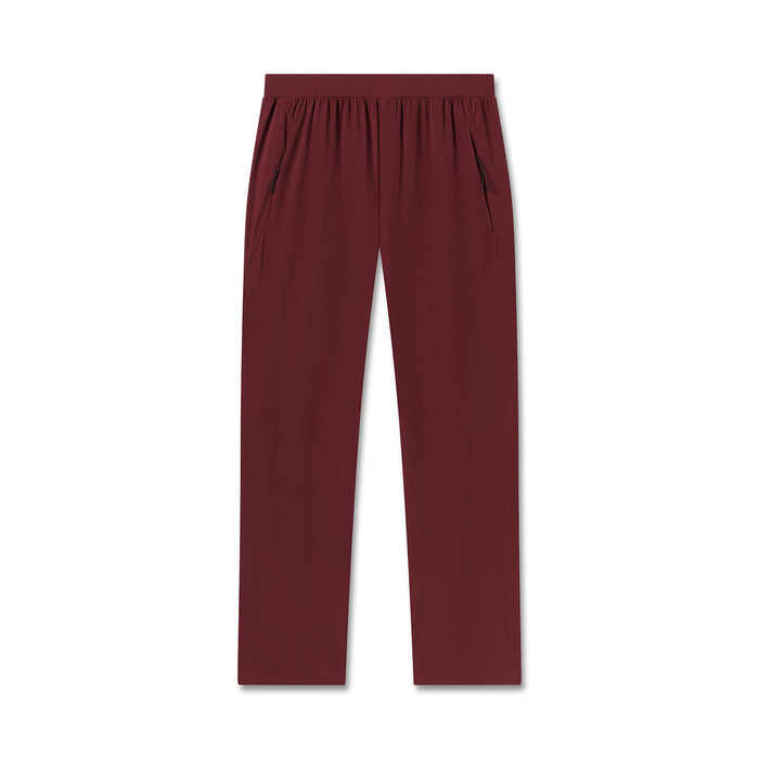 flatlay Aerotex Weather-Ready Bonded Pant in crimson, front view