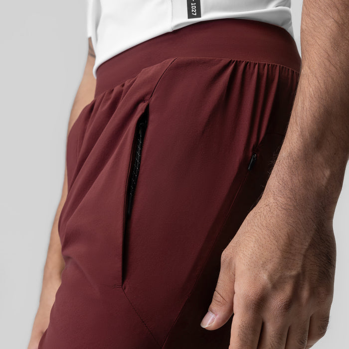 Aerotex Weather-Ready Bonded Pant in crimson, side view on model