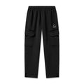 flatlay Deltapeak® Cargo Cinch Jogger in black, front view