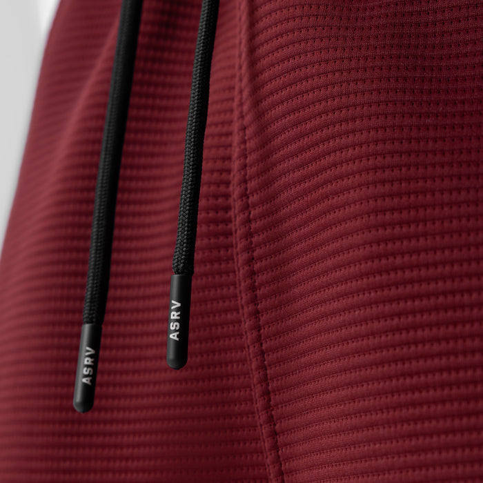 Deltapeak® Cargo Cinch Jogger in Crimson, drawstring detail closeup