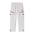 Flatlay of Deltapeak® Cargo Cinch Jogger in light grey with cargo pockets, front view