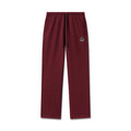 flatlay Deltapeak® Straight Leg Sweats in crimson, front view