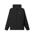 flatlay Aerotex Lightweight Windbreaker in black, front view
