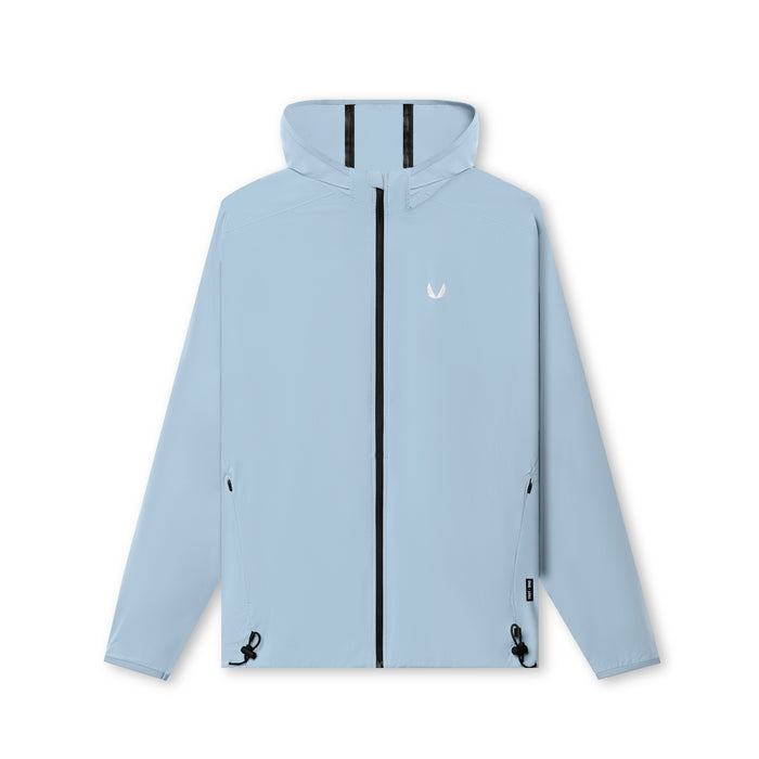 flatlay Aerotex™ Lightweight Windbreaker in light sky blue, front view