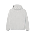 flatlay Towel Terry Reversible Hoodie in heather grey, front view