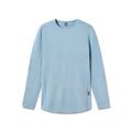 flatlay Creora® Cotton Modal Long Sleeve in light sky blue, front view