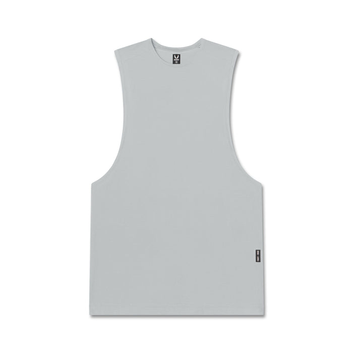flatlay Ice-Skin™ Muscle Tank in Slate Grey, front view