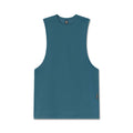 Flatlay of Ice-Skin™ Muscle Tank in storm blue, front view