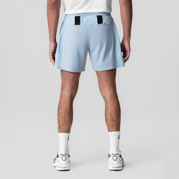 Tetra-Lite Bonded Training Short in Light Sky, back view on model