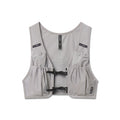Flatlay ASRV 1080 Run Pack vest in slate grey, front view