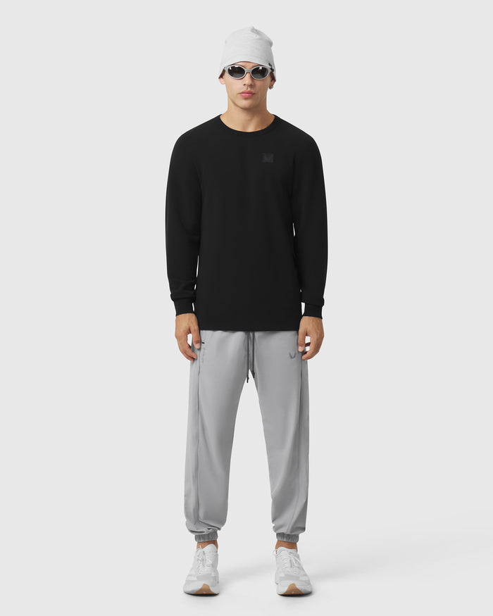 1112. Tech-Waffle™ Longsleeve - Black