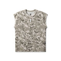 flatlay Tech Essential Cap Shoulder Cutoff in digital camo, front view