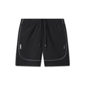 flatlay Ion-Mesh Modal Liner Short in black, front view