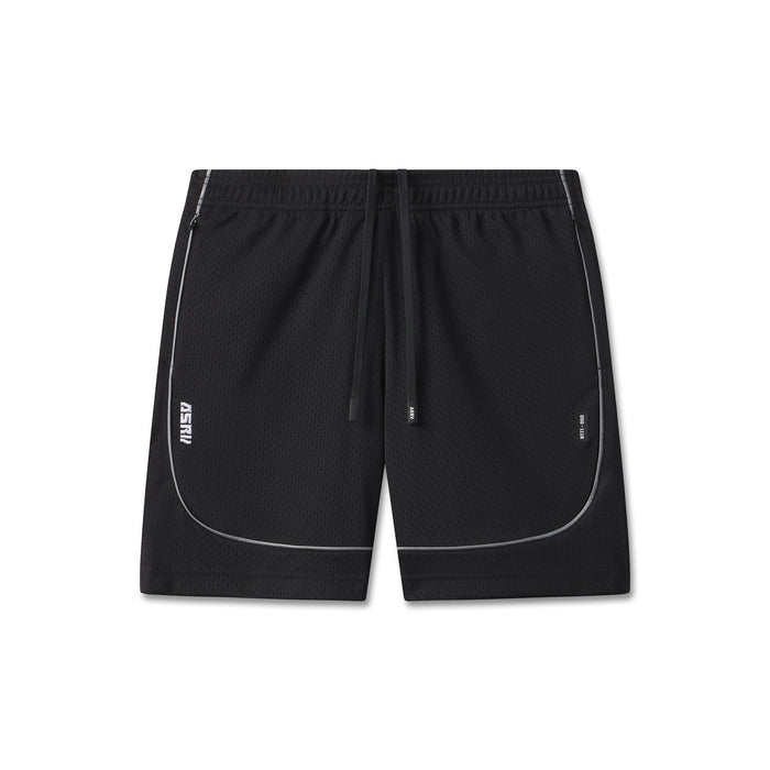 flatlay Ion-Mesh Modal Liner Short in black, front view