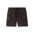 flatlay Ion-Mesh™ Modal Liner Short in dark earth brown, front view