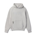 Flatlay of Tech-Terry Training Hoodie in heather grey, front view