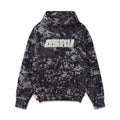 Flatlay of ASRV Tech-Terry Training Hoodie in black pixel camo, front view