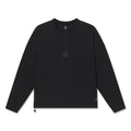 flatlay Tetra-Lite® Blade Collar Zip Jacket in black, front view