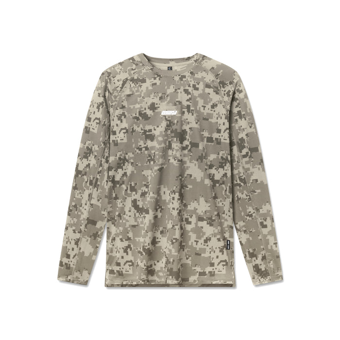 flatlay Polartec® Delta Longsleeve in digital camo, front view
