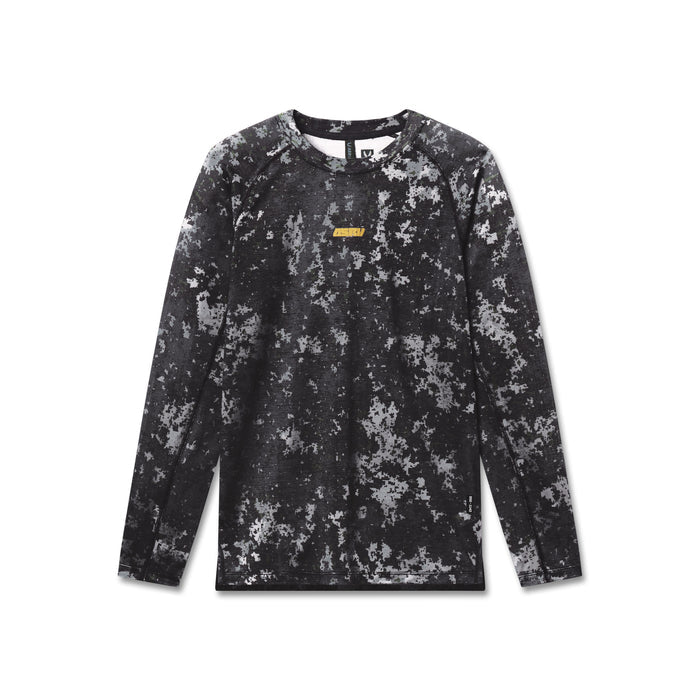 Flatlay of Polartec® Delta Longsleeve in black pixel camo, front view