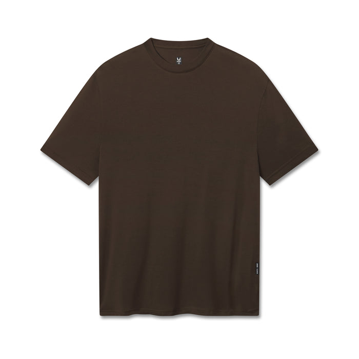 flatlay Polartec® Delta Training Tee in Dark Earth, front view