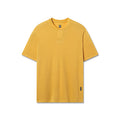 Polartec® Delta Polo in amber yellow, front view on invisible model flatlay